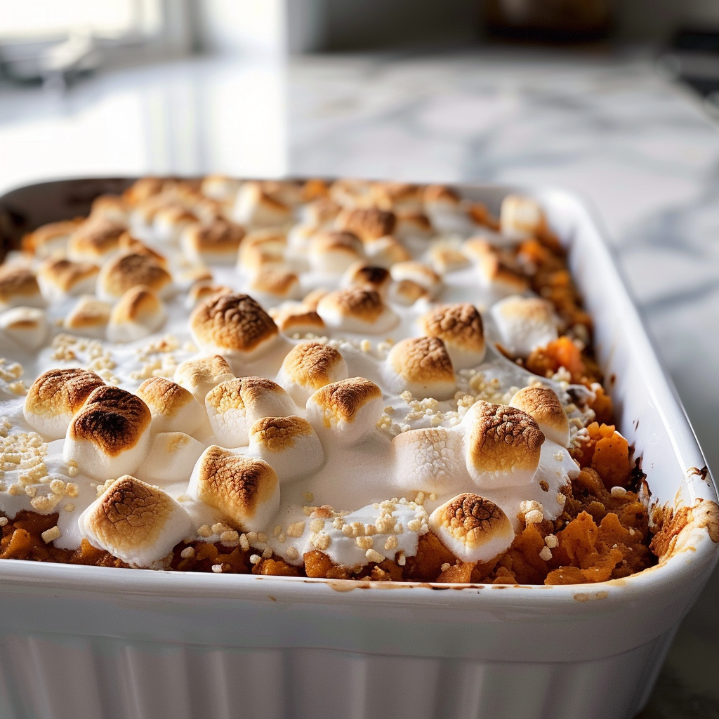 Sweet Potato Casserole with Marshmallows