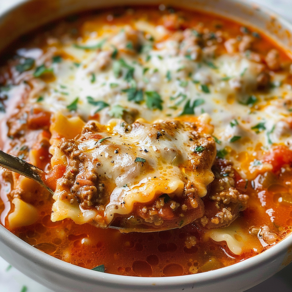 The Best Lasagna Soup