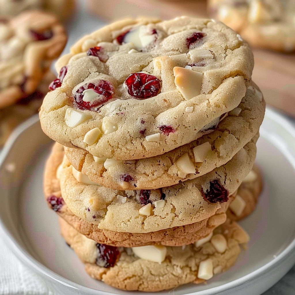 White Chocolate Cranberry Cookies