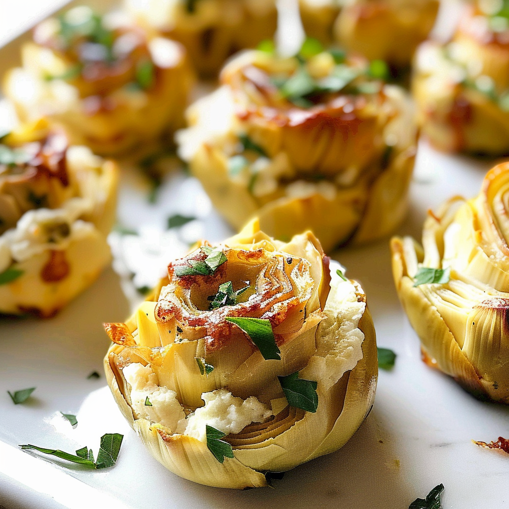Artichoke and Goat Cheese Bites
