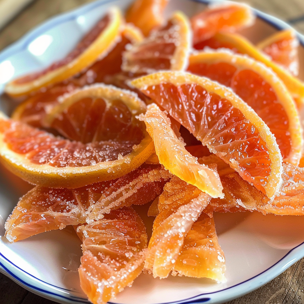 Candied Grapefruit Slices