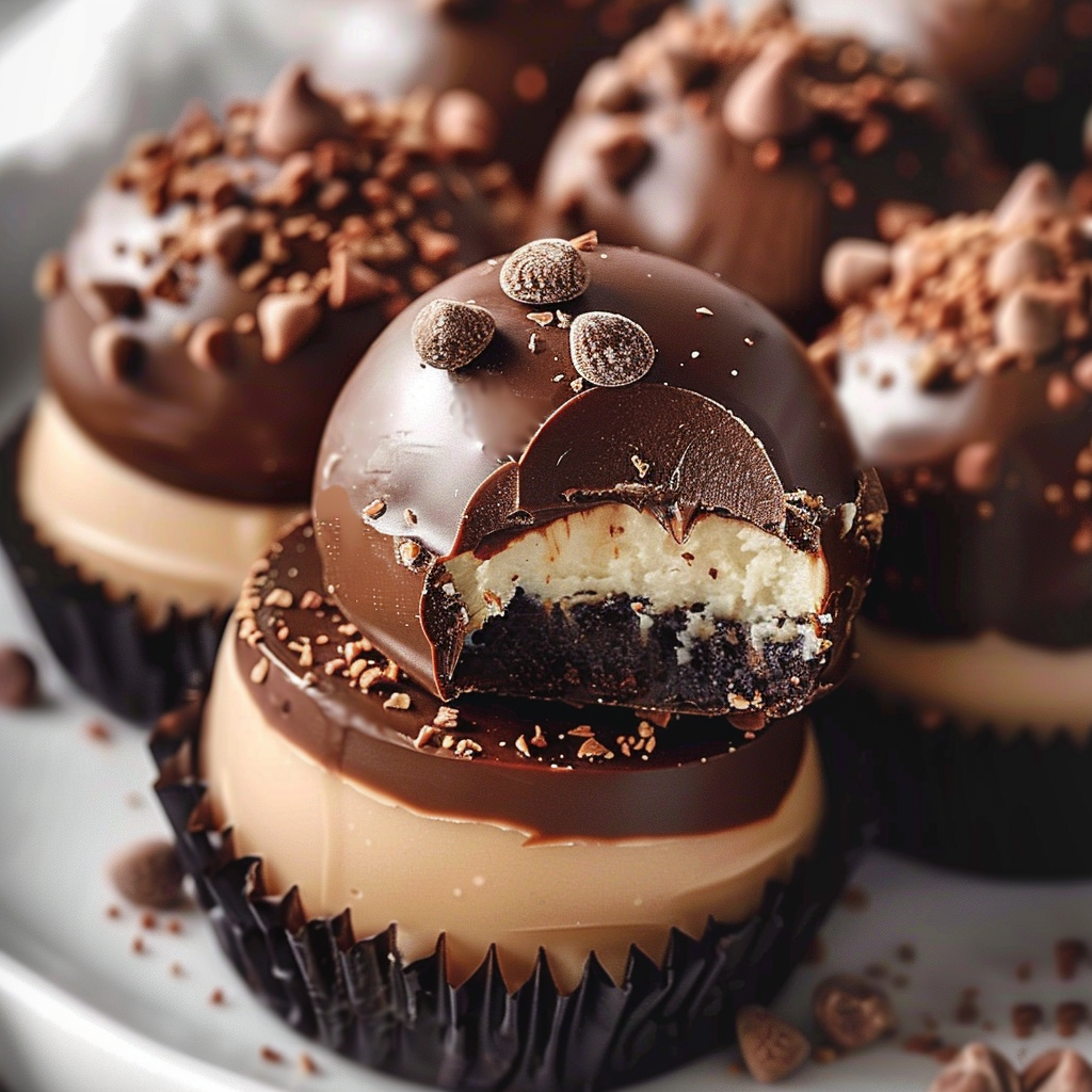 Chocolate Cake Cheesecake Truffles