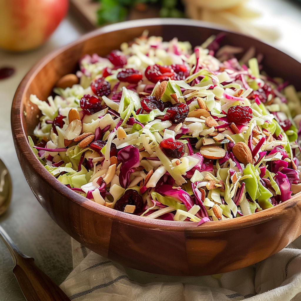 Cranberry Almond Slaw