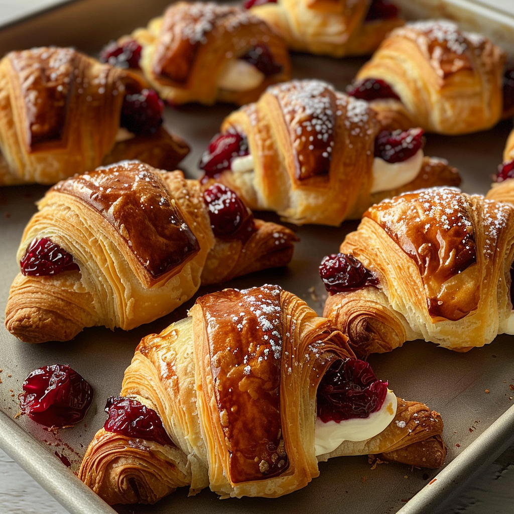 Cranberry Cream Cheese Crescent Bites
