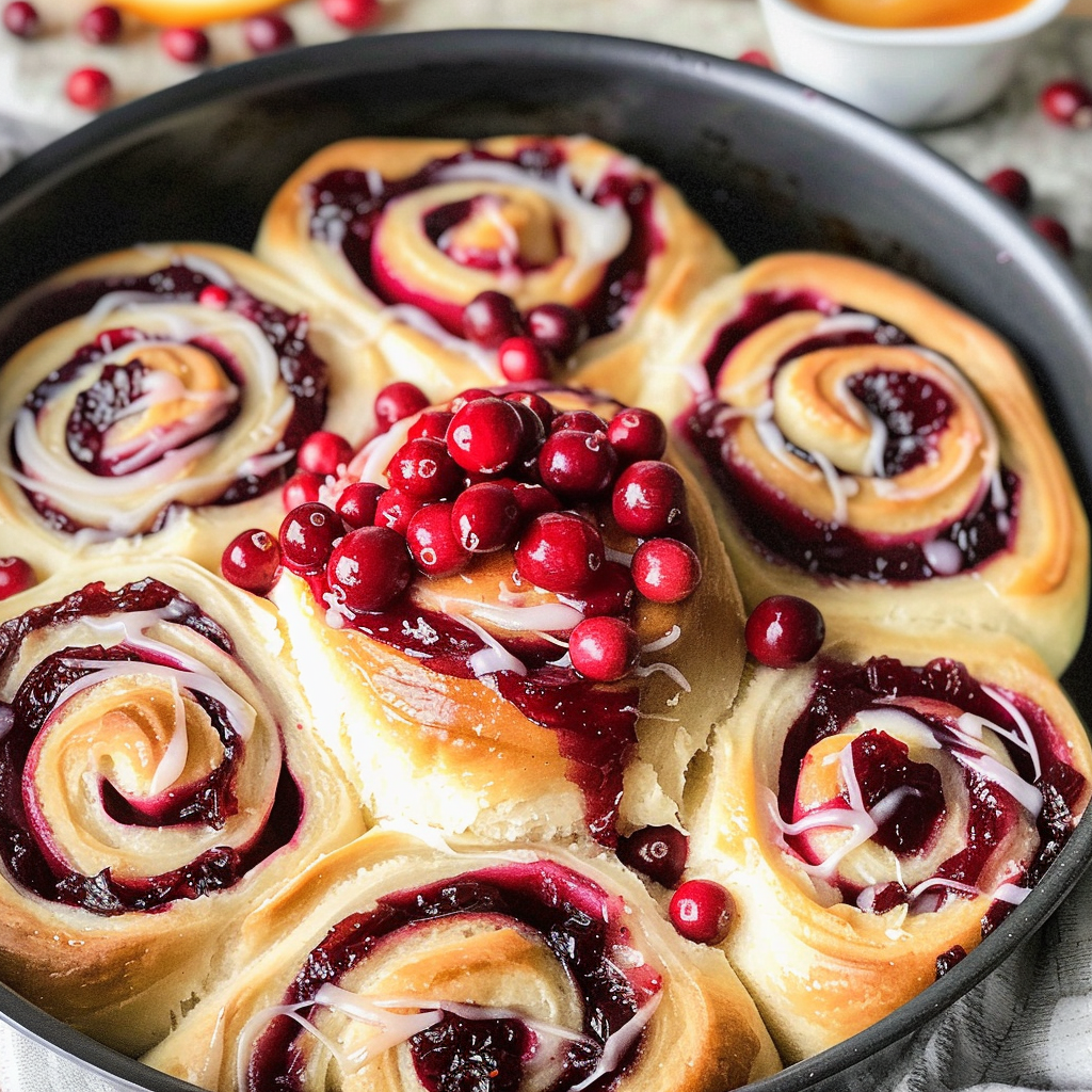 Cranberry Orange Sweet Rolls