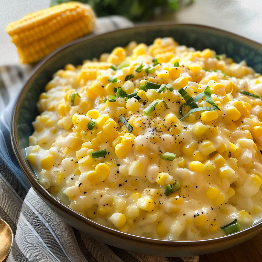 Creamy Freshly Made Creamed Corn