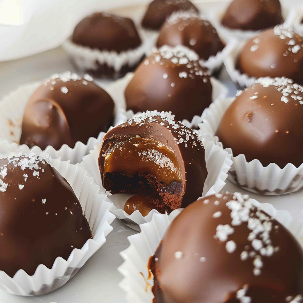 Delicious Salted Caramel Fudge Truffles