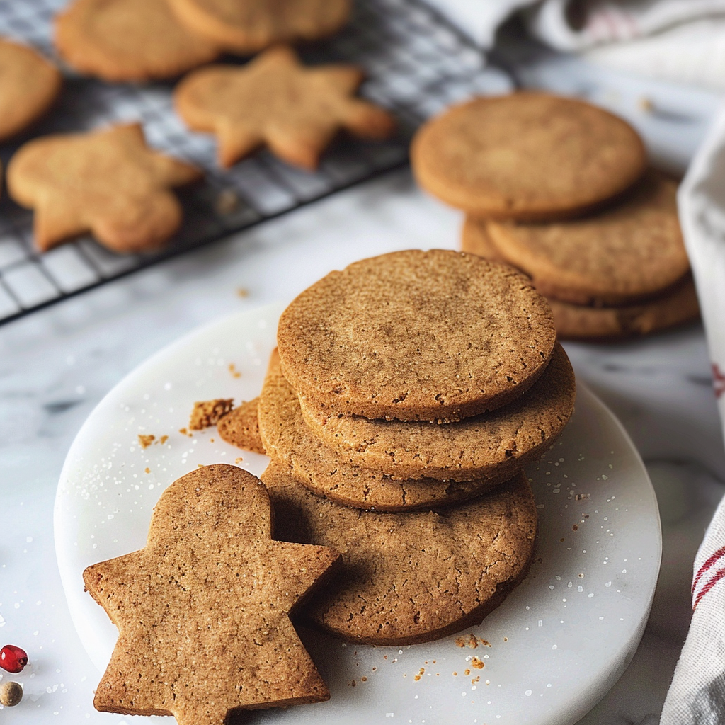 Healthier Easy Gingerbread Cookies