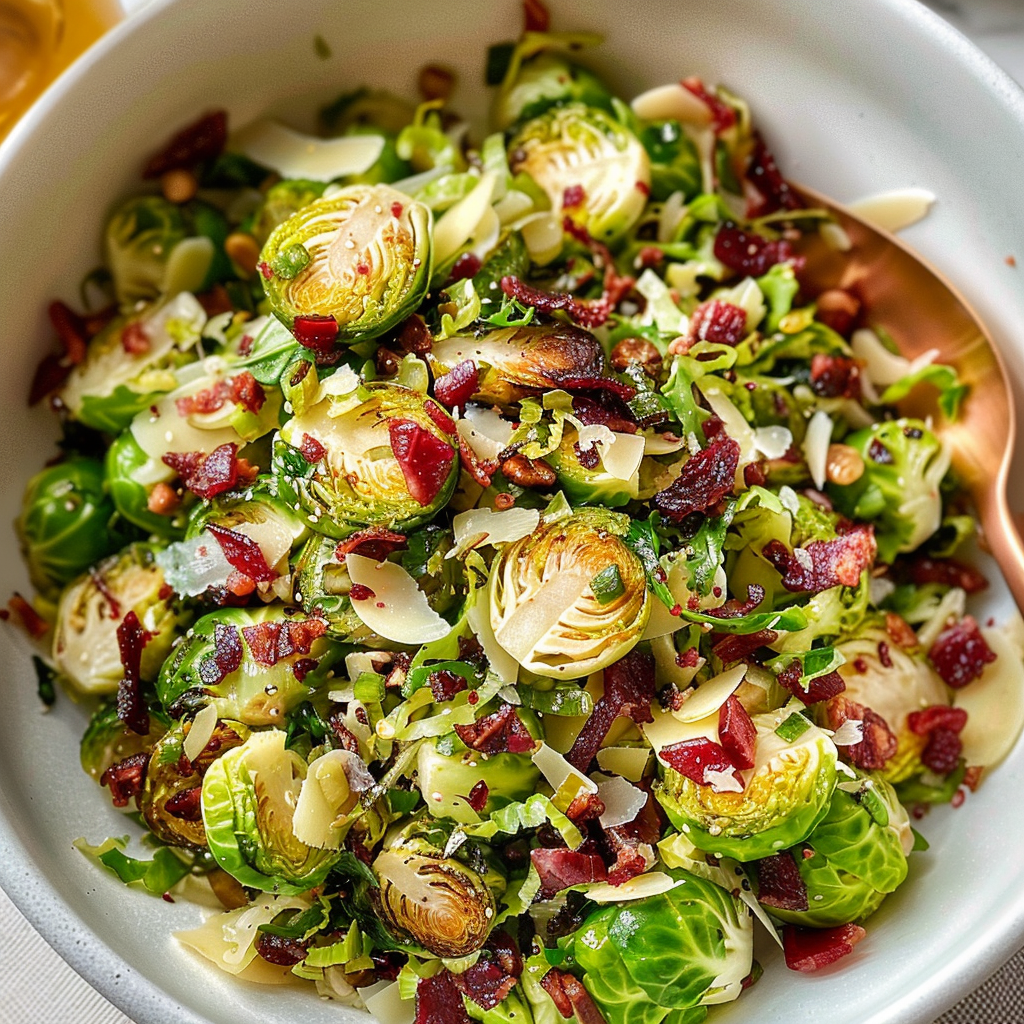Healthy & Super Tasty Brussels Sprouts Salad