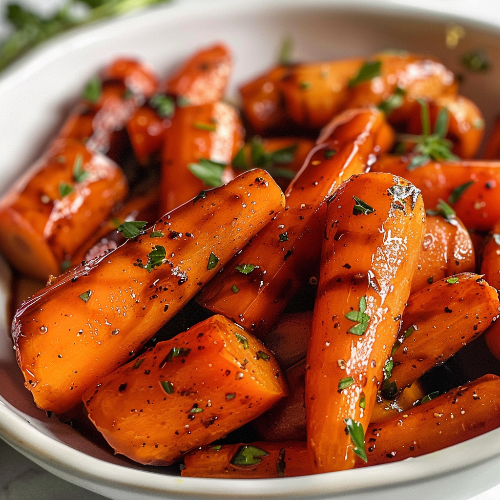 Honey Balsamic Roasted Carrots