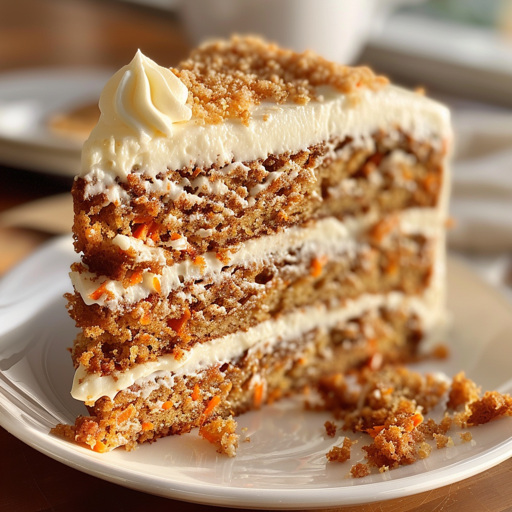 Moist Carrot Cake with Cream Cheese Frosting