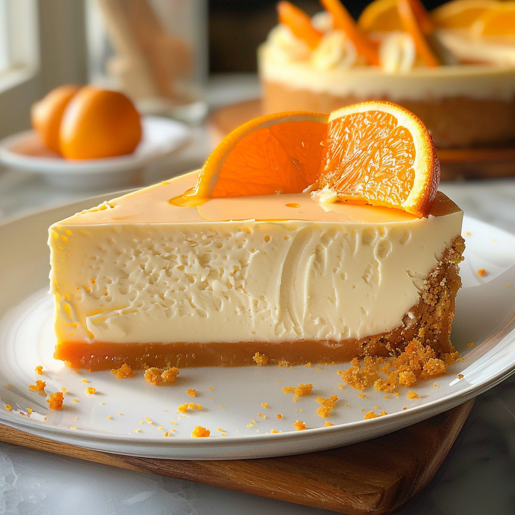 No-Bake Orange Creamsicle Cheesecake