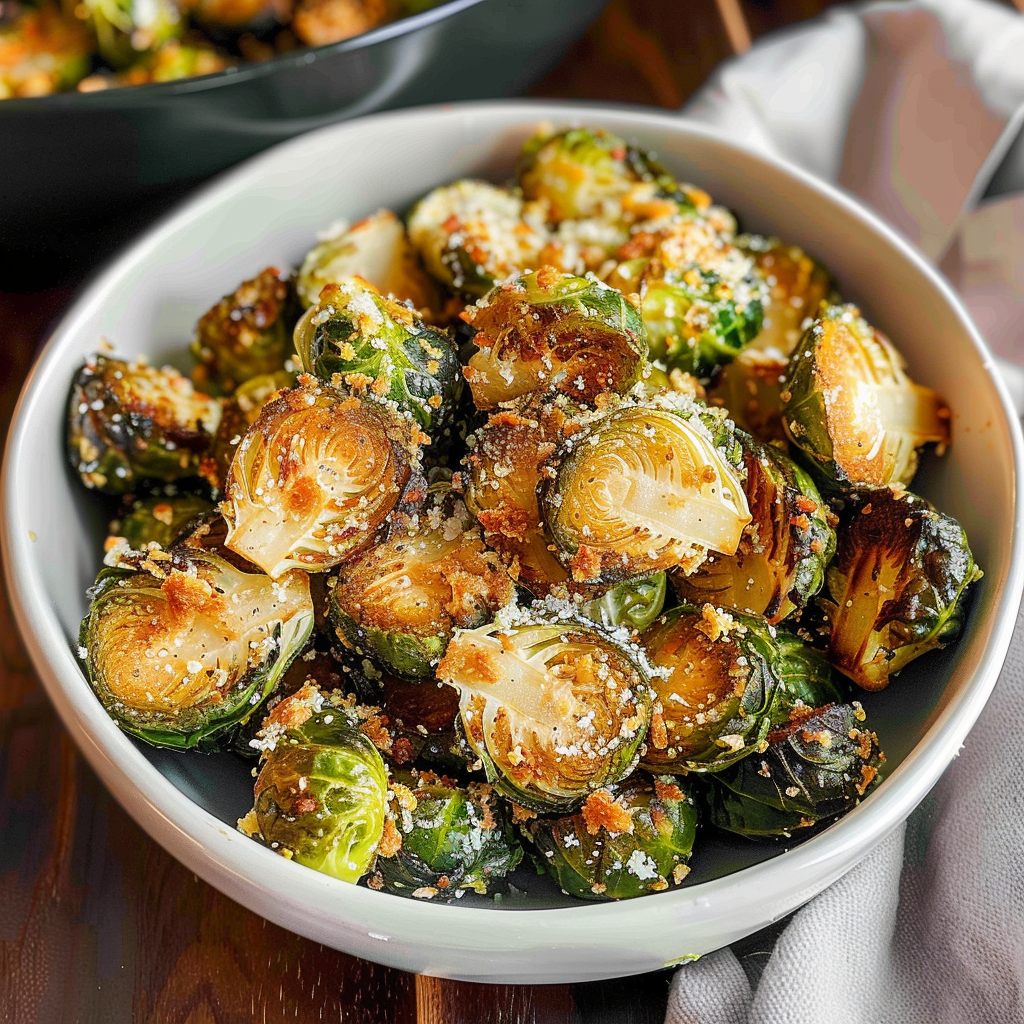 Parmesan Crusted Brussels Sprouts