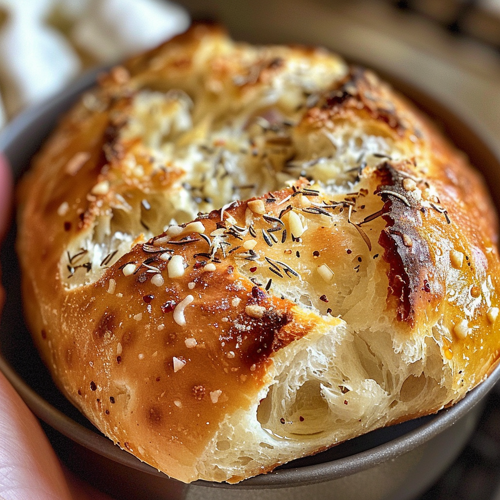Parmesan Garlic Artisan Bread