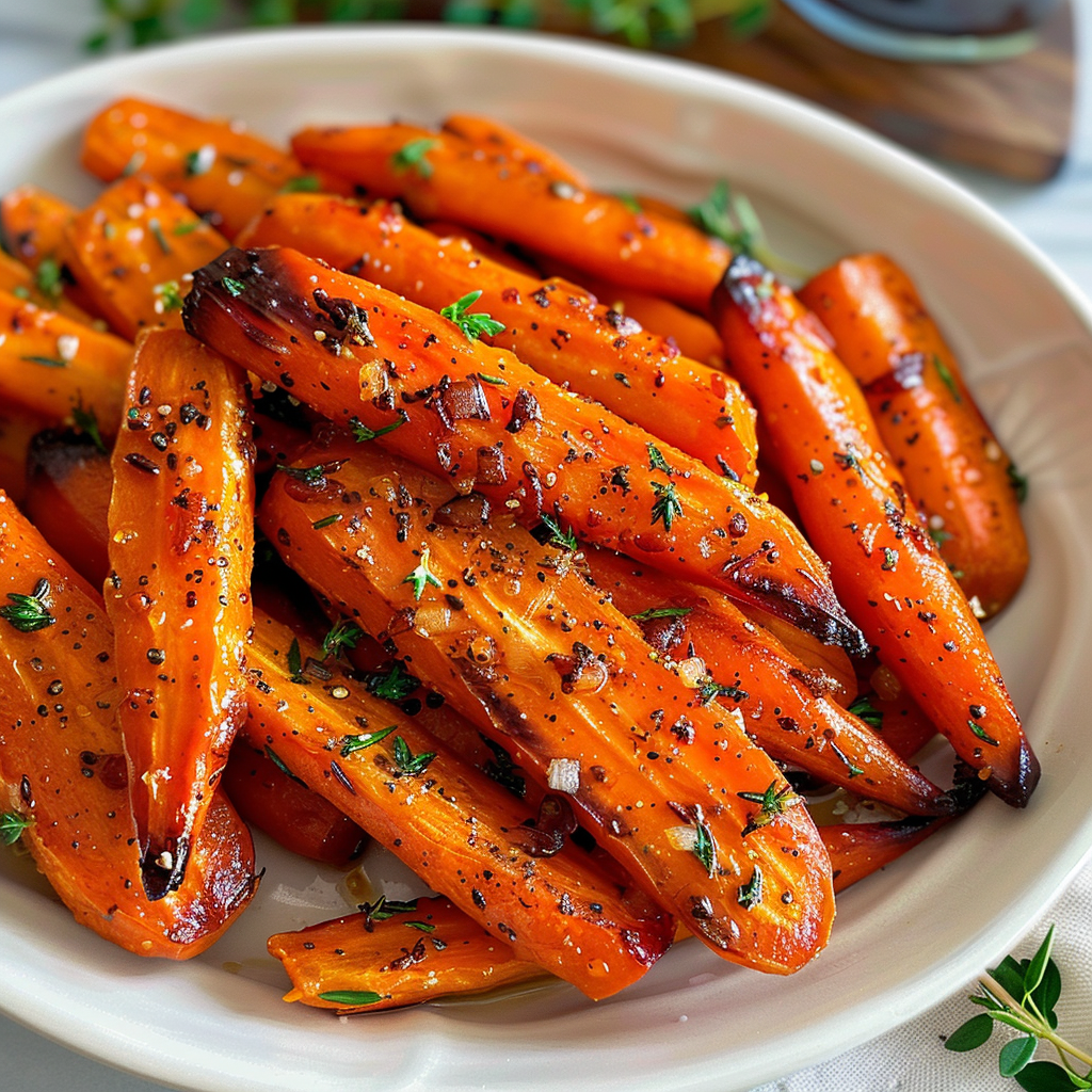 Simple Honey Roasted Carrots