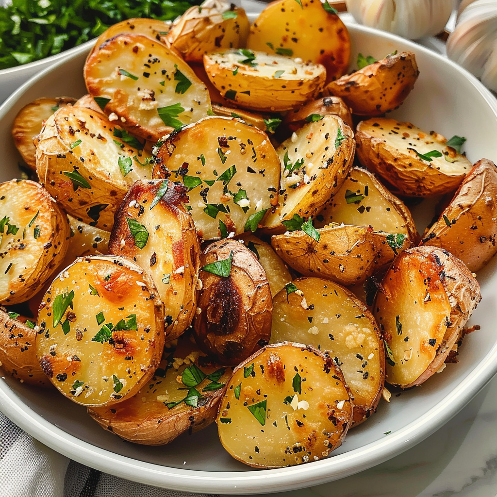 Thanksgiving Potato Snacks with Garlic