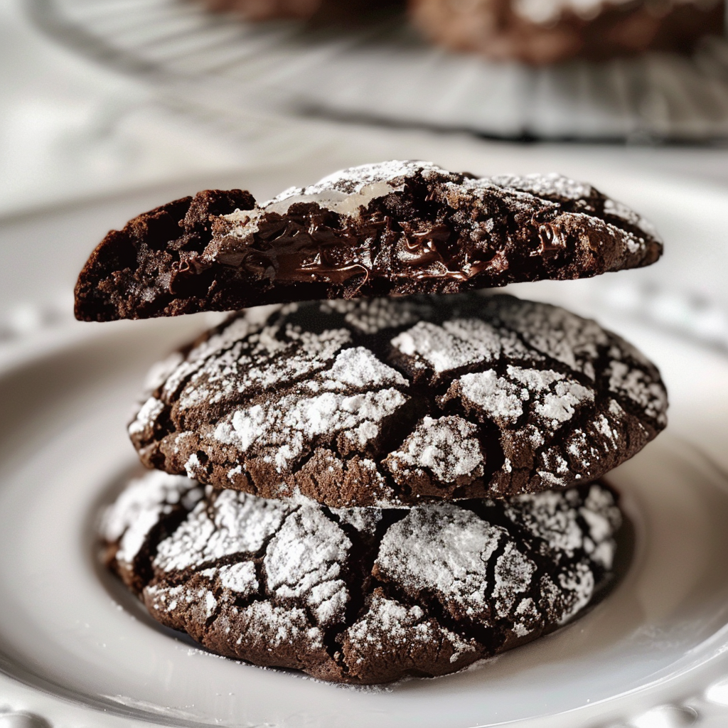 The Best Chocolate Crinkle Cookies