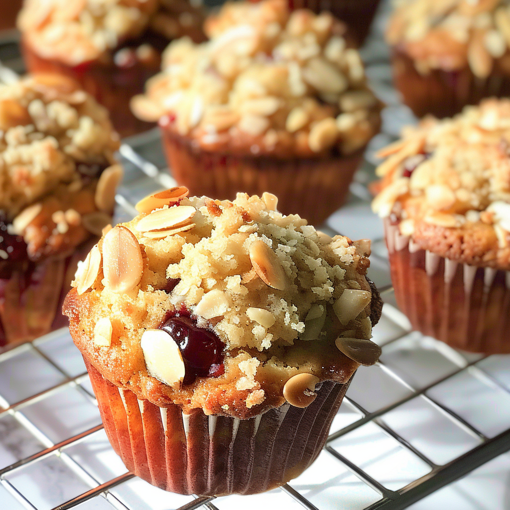 Almond Cherry Muffins