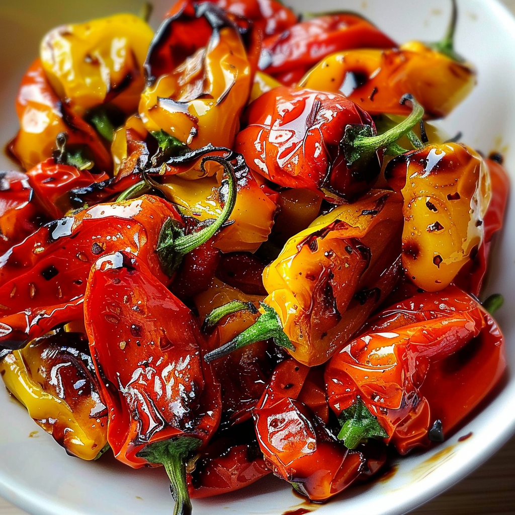 Balsamic-Roasted Peppers
