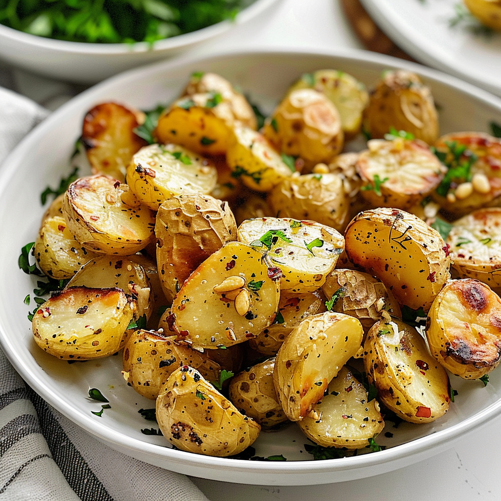 Best Garlic Roasted Potatoes!