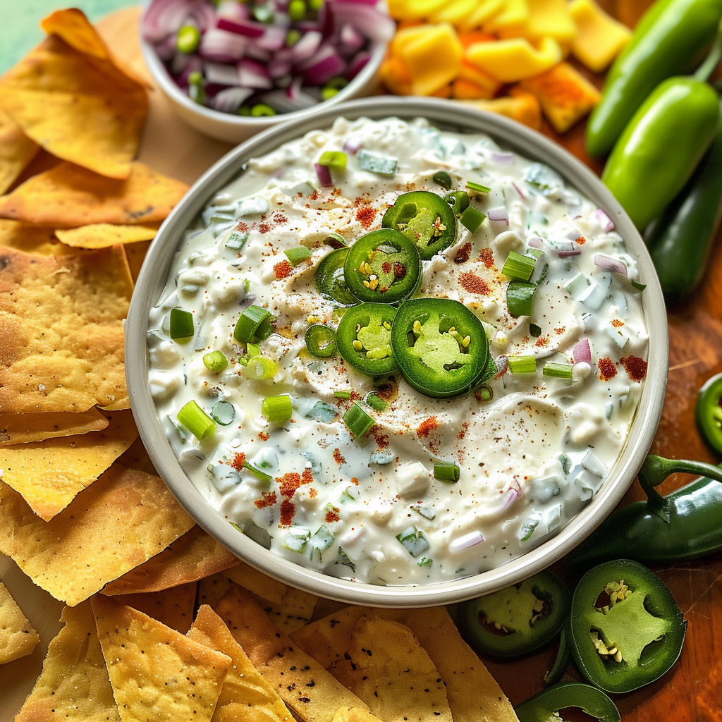 Cottage Cheese Jalapeño Dip