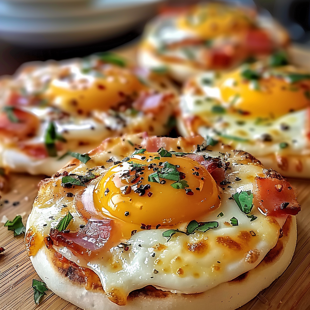 English Muffin Breakfast Pizza