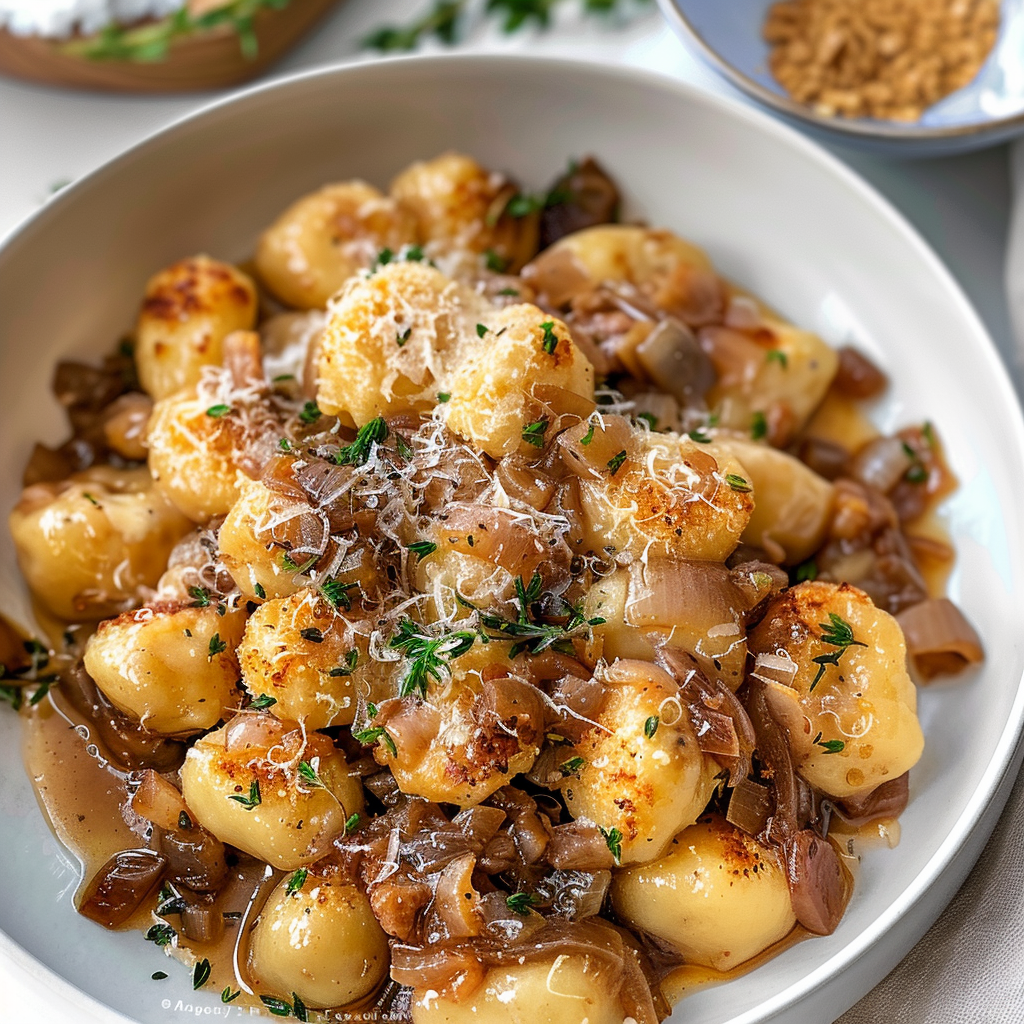 French Onion Beef Gnocchi