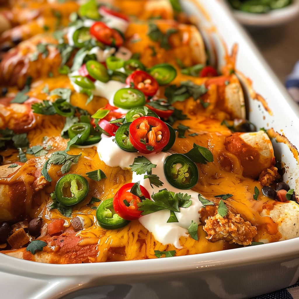 Ground Turkey Black Bean Enchiladas