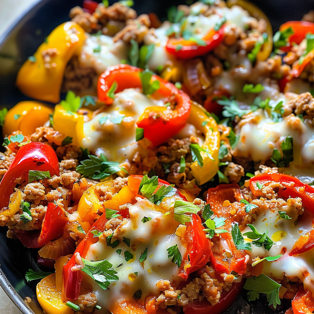 Ground Turkey and Peppers