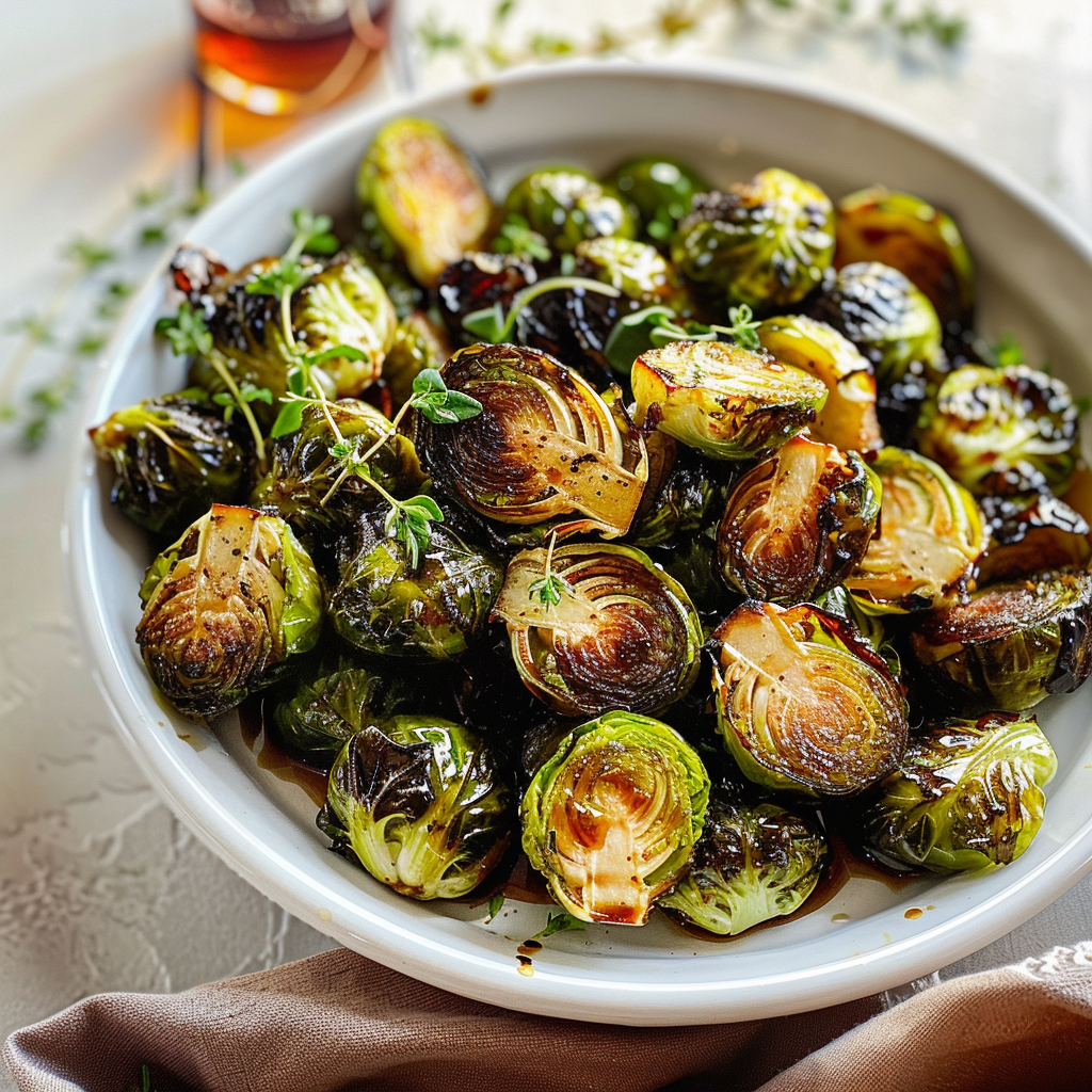 Honey Balsamic Brussels Sprouts