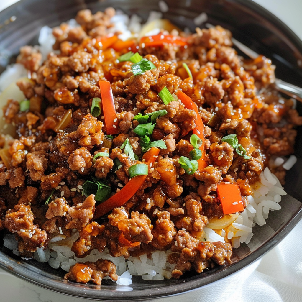 Honey Garlic Ground Turkey