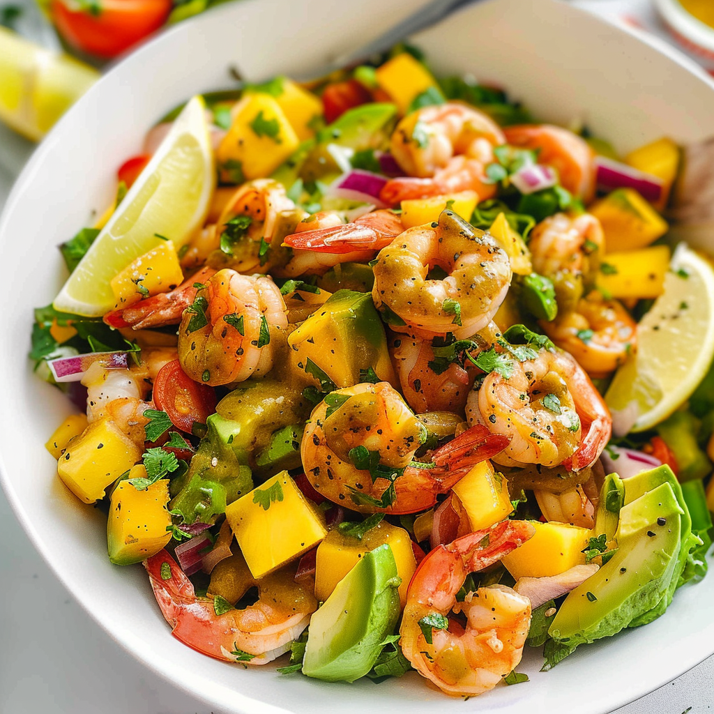 Mango Avocado Shrimp Salad