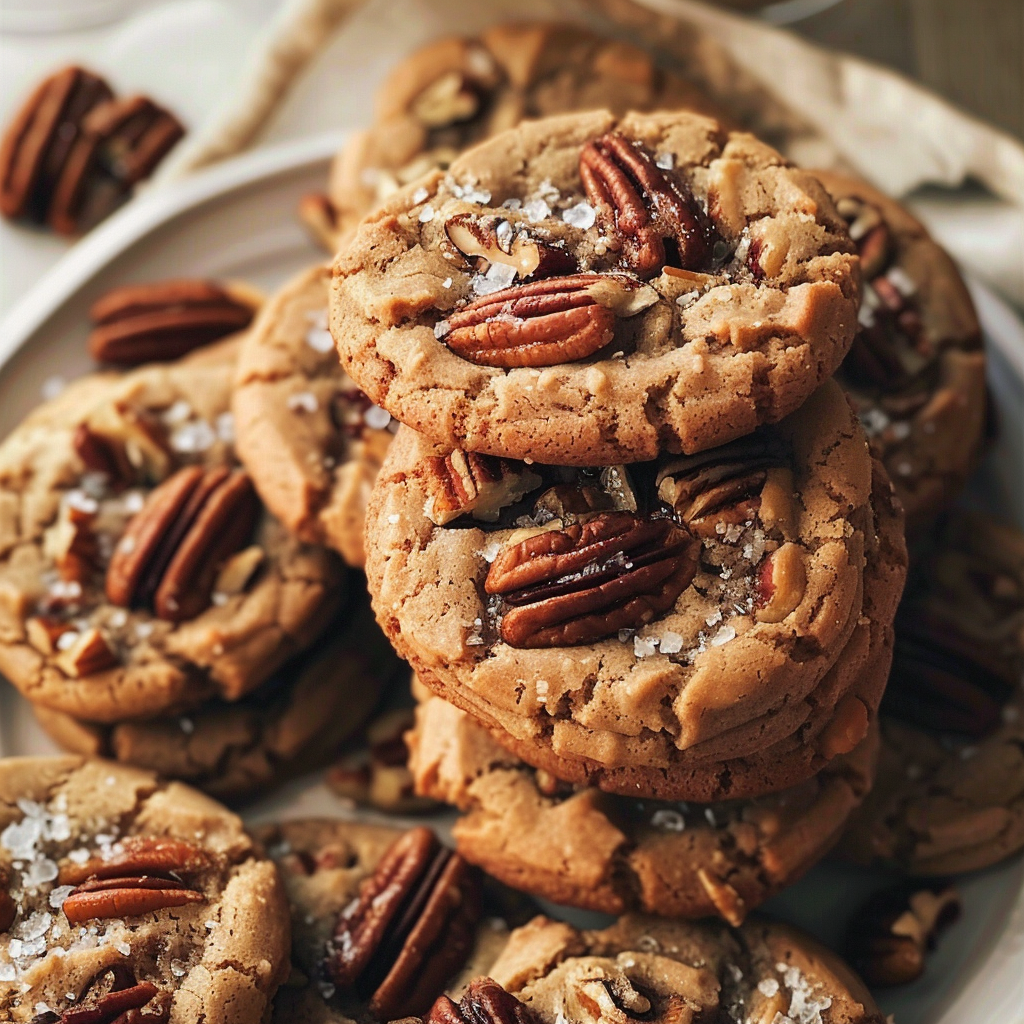 Maple Pecan Cookies with Brown Butter