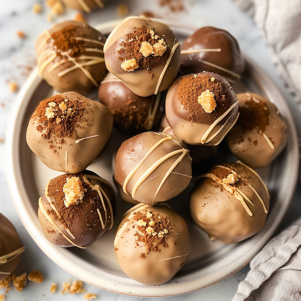 No-Bake Biscoff Truffles