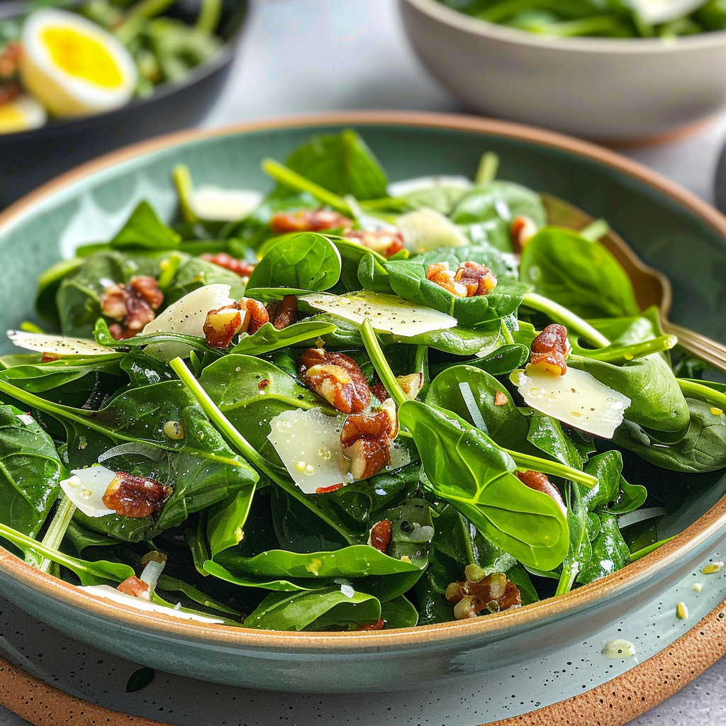 Simple Spinach Salad Recipe – Best Spinach Salad Recipe