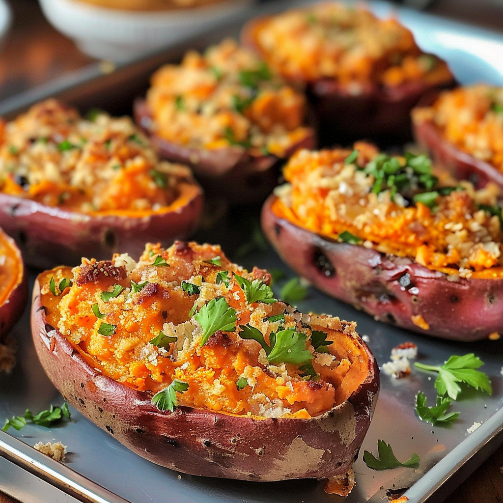 Twice Baked Sweet Potatoes