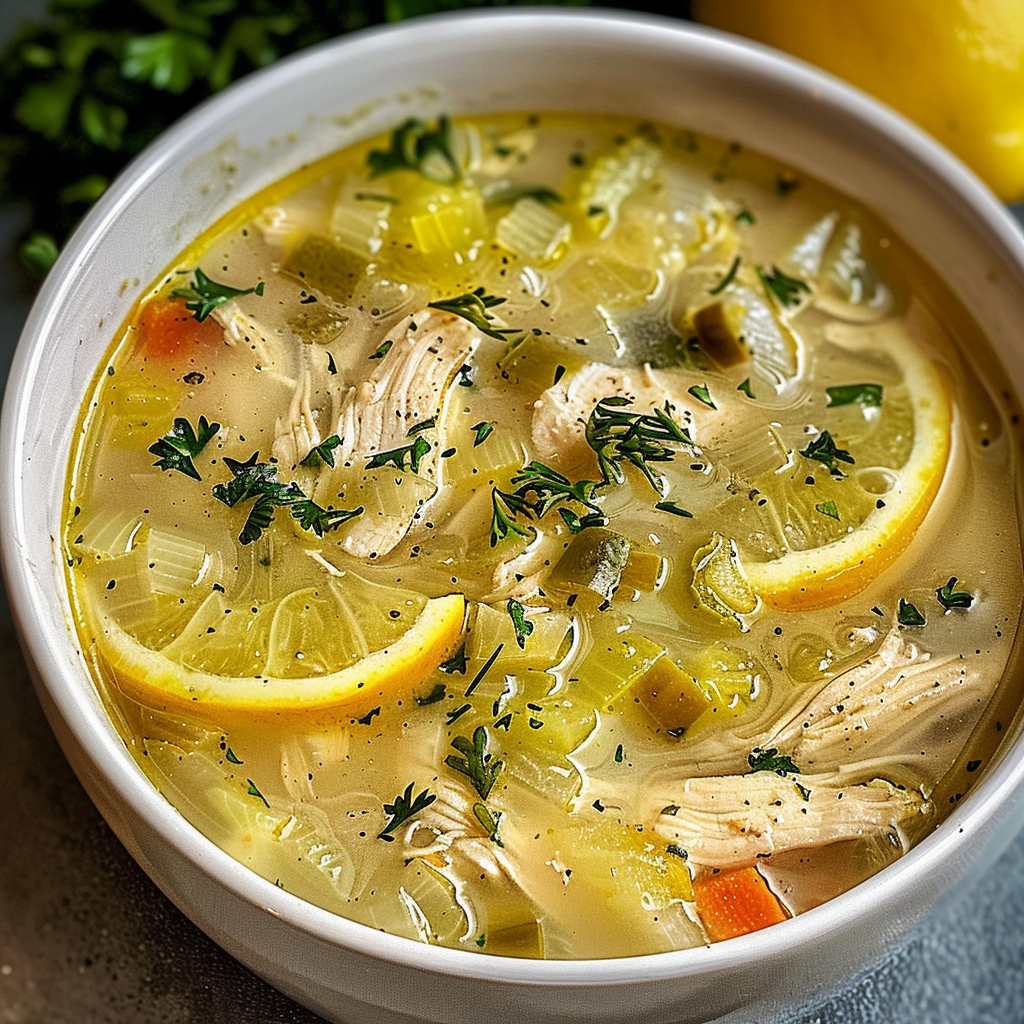 greek lemon chicken soup