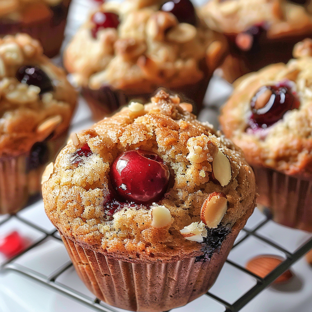 Almond Cherry Muffins
