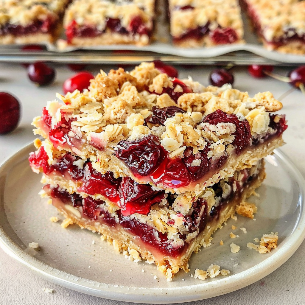 Cherry Crumble Bars