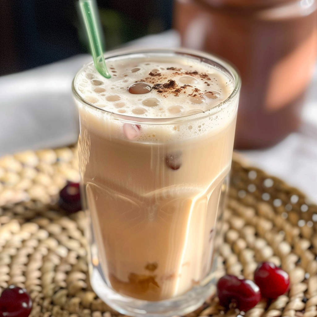 Cherry Vanilla Tea Latte