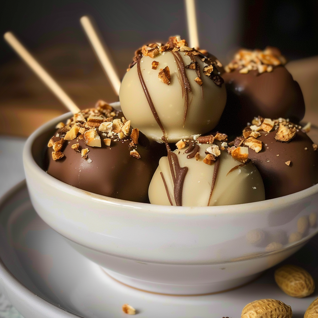 Chocolate Peanut Butter Cake Pops