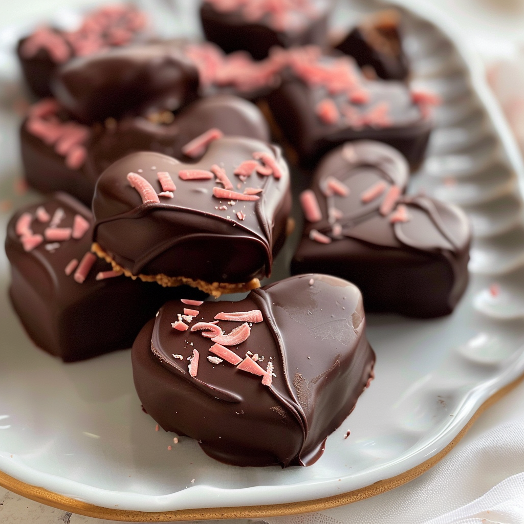Chocolate Peanut Butter Hearts