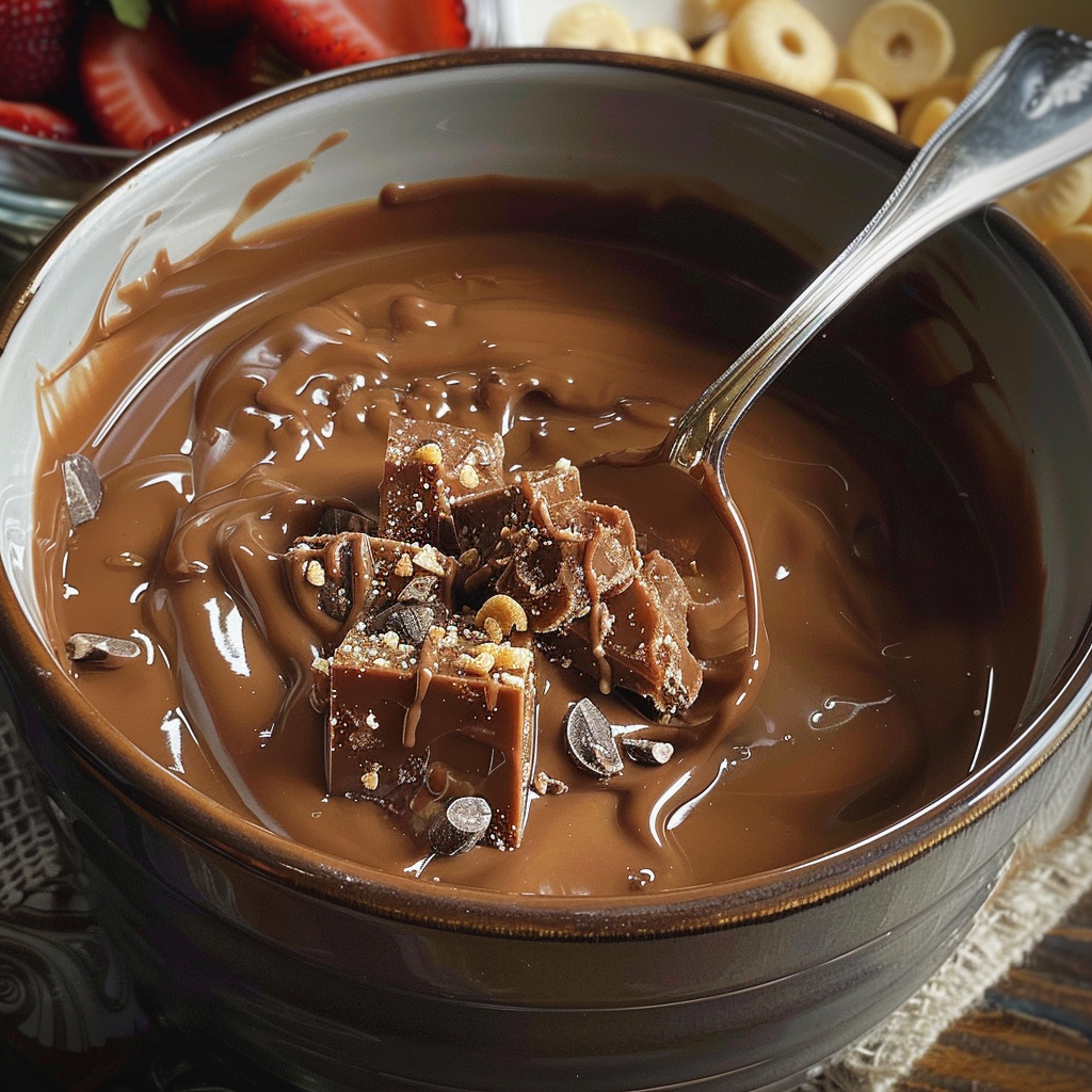 Chocolate Turtle Fondue