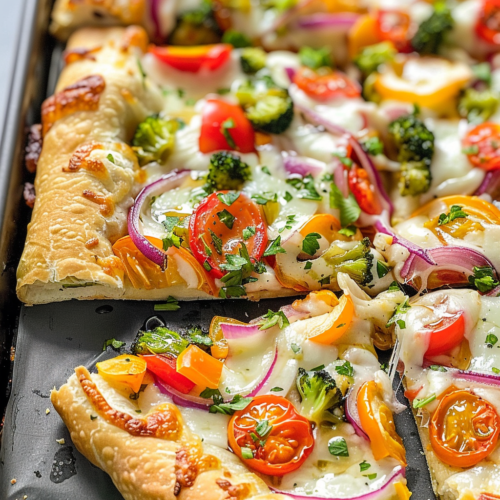 Crescent Roll Veggie Pizza