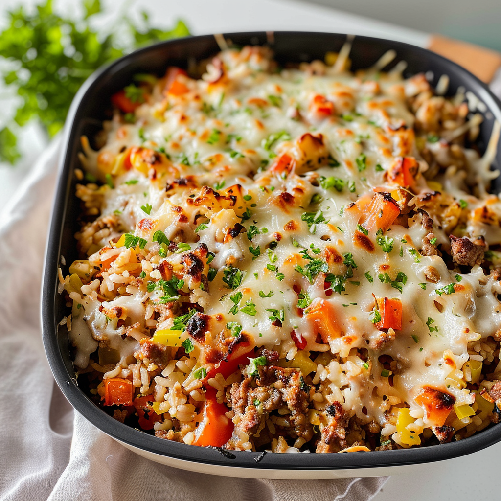 Ground Turkey Rice Casserole