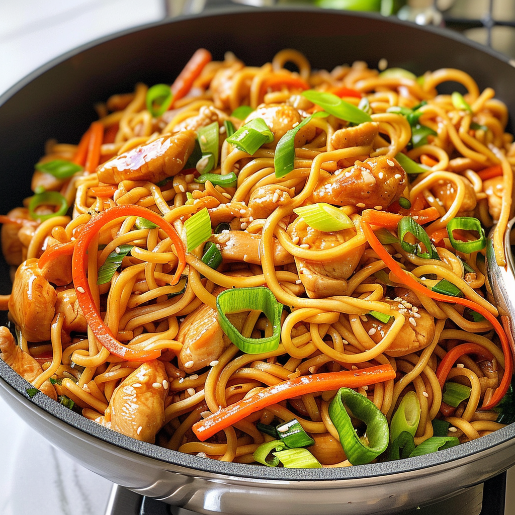 Homemade Chicken Lo Mein