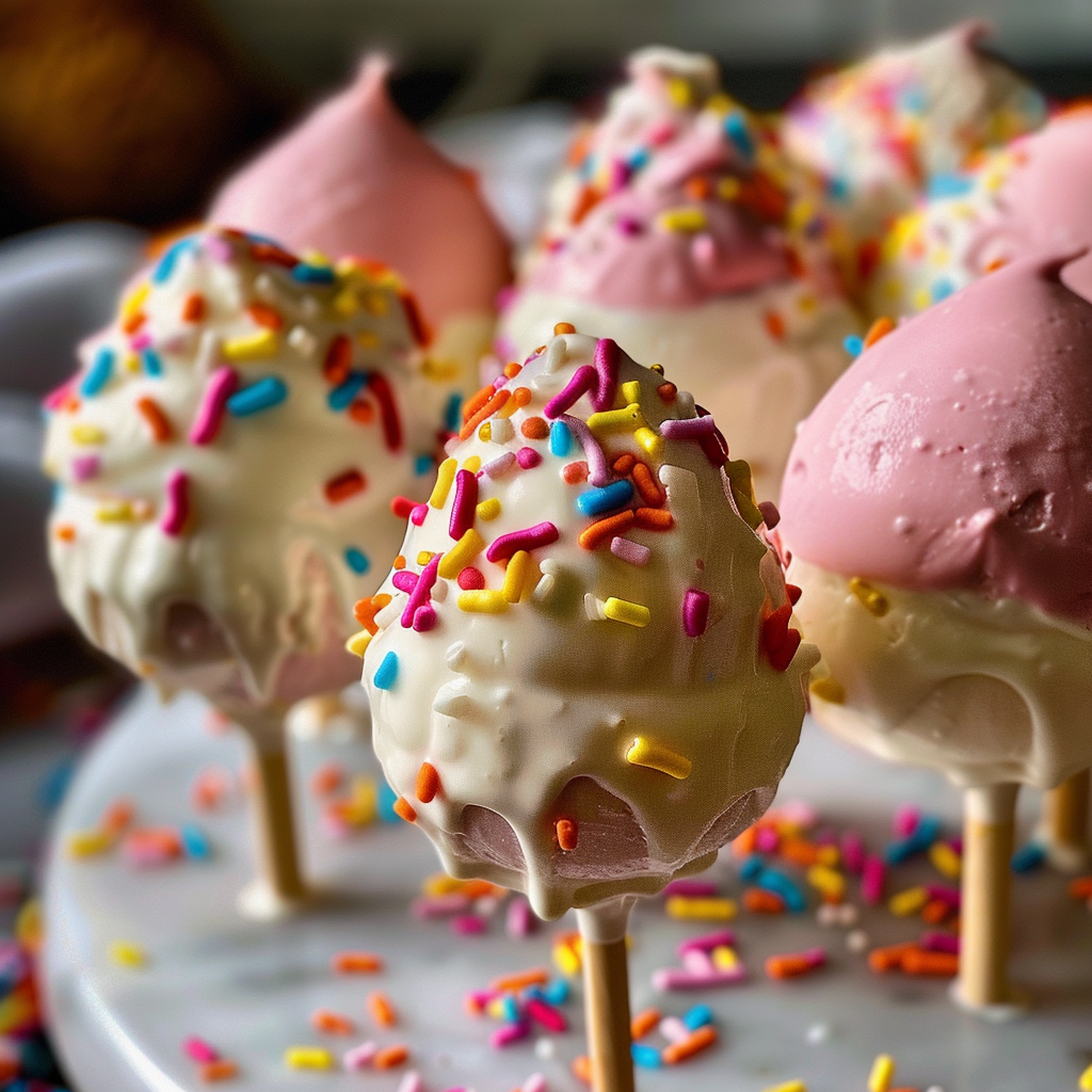 Ice Cream Style Cake Pops
