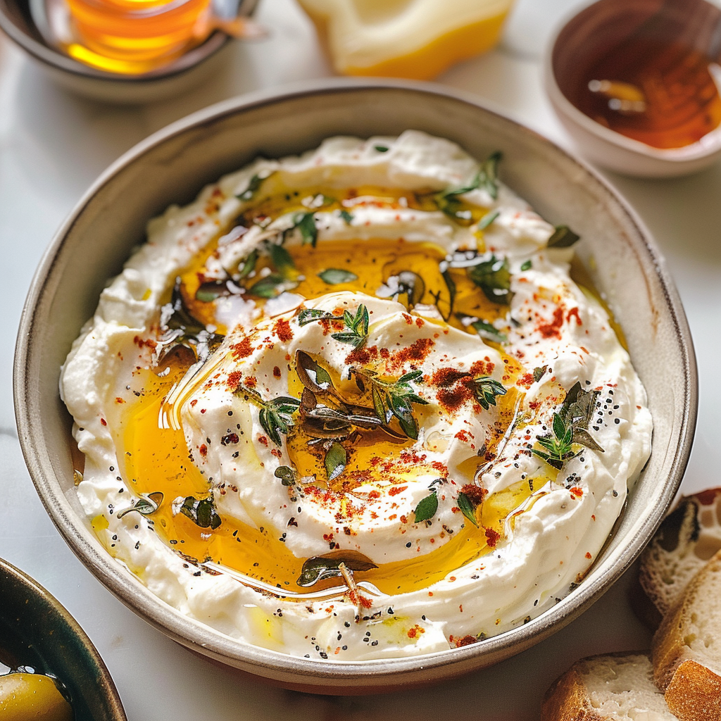 Ricotta Dip with Hot Honey