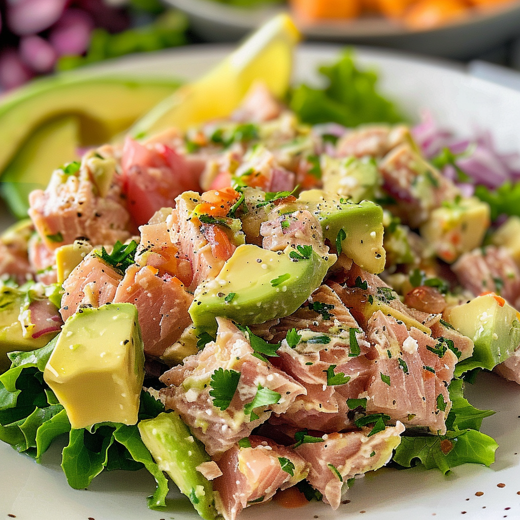 Tuna Salad with Avocado and Greek Yogurt