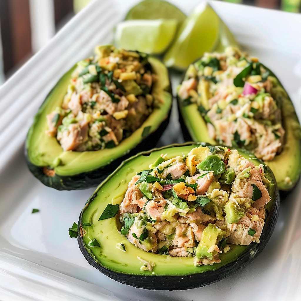 Tuna Stuffed Avocados